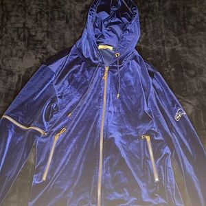 Men’s Royal Blue Velvet Jogging Suit